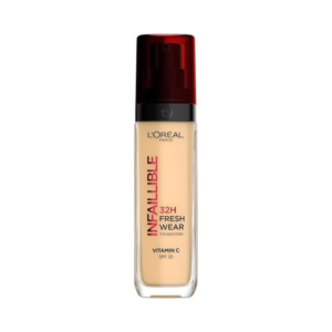 Loreal Infallible 32H foundation 120 Vanilla SPF 25 vitamin C long lasting radiant finish