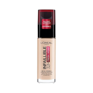 Loreal Infallible 32H foundation 015 Porcelaine SPF 25 vitamin C luminous finish very light skin