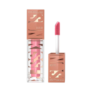 Maybelline sunkisser blazing blush liquid glow blush pink dewy cheeks vitamin E radiant finish